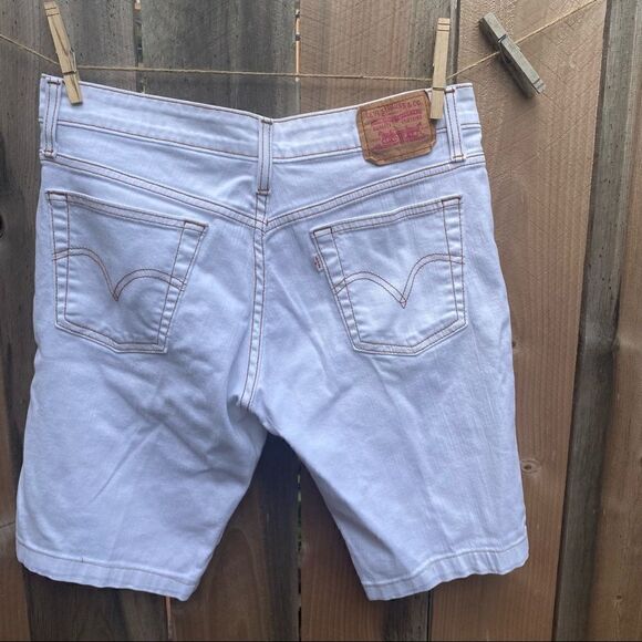 Vintage white tab 518 Levi’s white jeans shorts size 7 Y2K - Picture 6 of 10